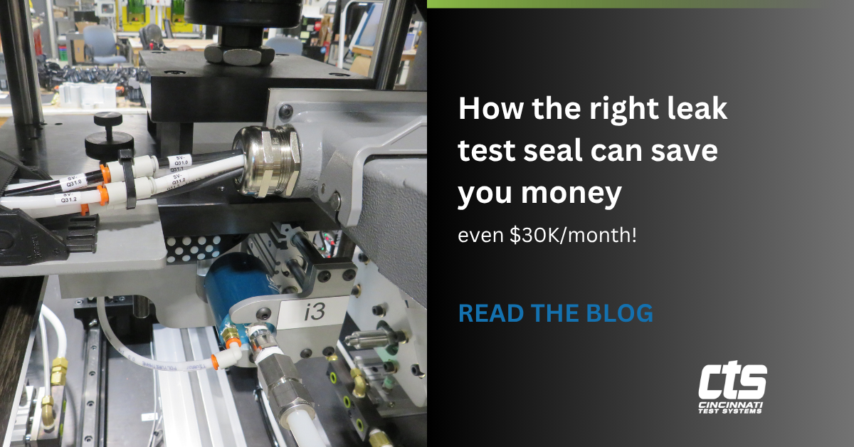 How the right leak test seal can save you money